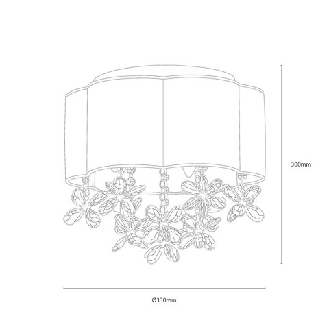 Lampa sufitowa Esmeralda 3xE14