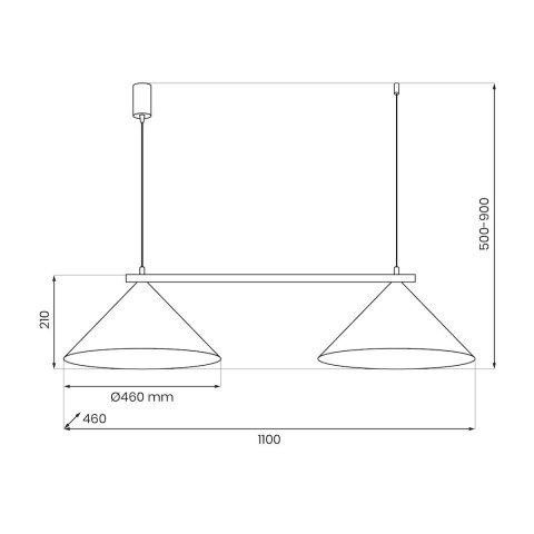 Lampa wisząca CAPITAL TAUPE 2xGX53