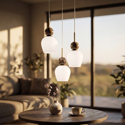 Lampa wisząca Carrara (koło) 3xE14