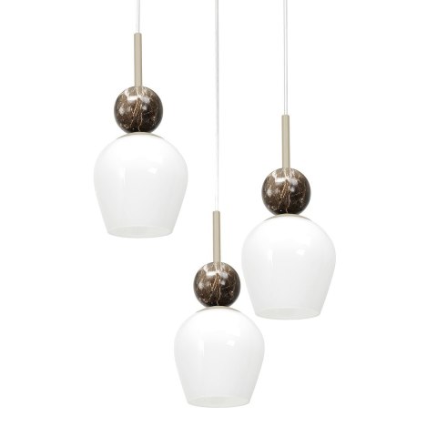 Lampa wisząca Carrara (koło) 3xE14