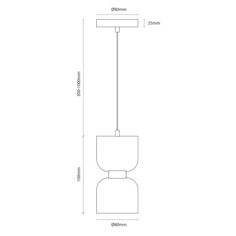 Lampa wisząca KAI 1xGX53
