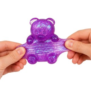 Świecący Gniotek Miś Brokatowy LED Squishy Antystresowy 6,5 cm