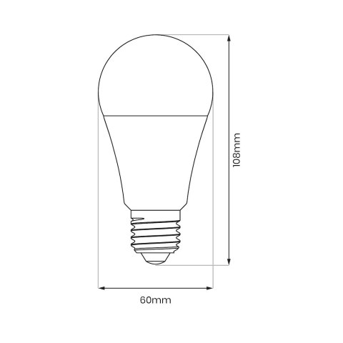 Żarówka LED 8,5W E27 A60 3000K Trójpak