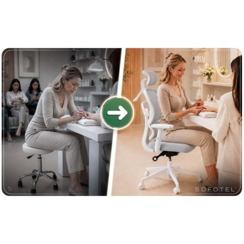 Fotel biurowy ergonomiczny Sofotel Nicea
