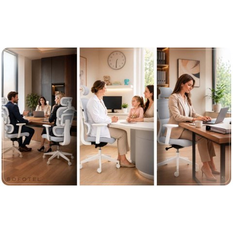 Fotel biurowy ergonomiczny Sofotel Nicea