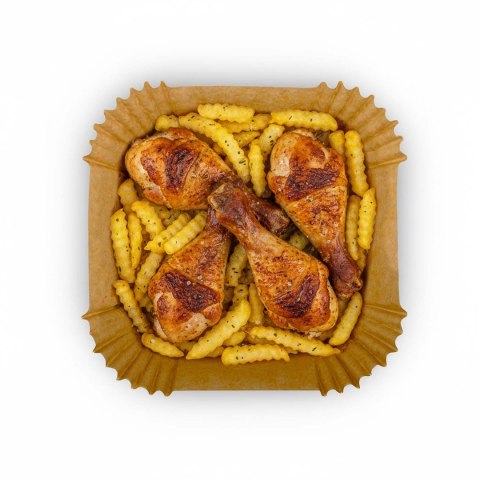 Frytkownica beztłuszczowa Air fryer + papier do pieczenia Berdsen BD-655 czarna