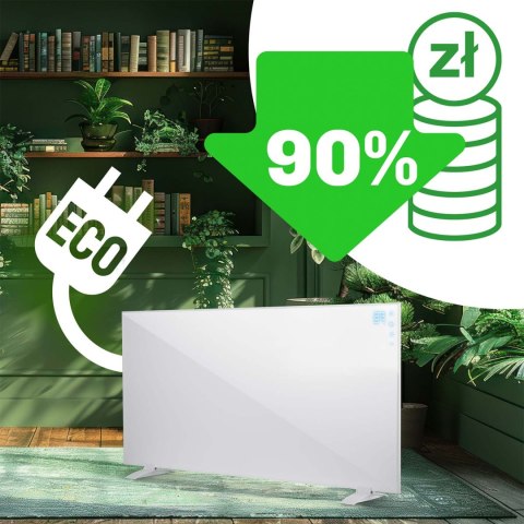 Grzejnik na podczerwień promiennik podczerwieni 1000 W Berdsen BD-992 pilot WiFi aplikacja