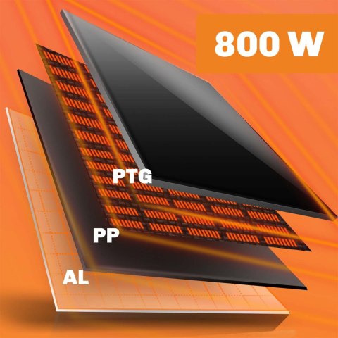 Grzejnik na podczerwień promiennik podczerwieni 800 W Berdsen BD-987 pilot WiFi aplikacja