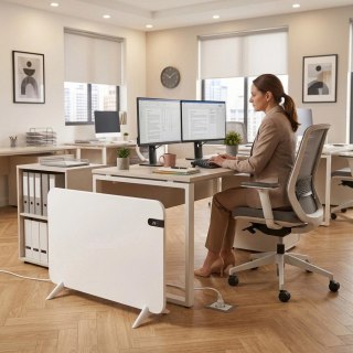 Grzejnik na podczerwień z wyświetlaczem panel grzewczy 45x70 cm promiennik IR 450W WIFI