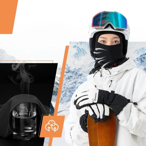 Kominiarka narciarska balaklava na rower motocykl rozmiar L - czarna