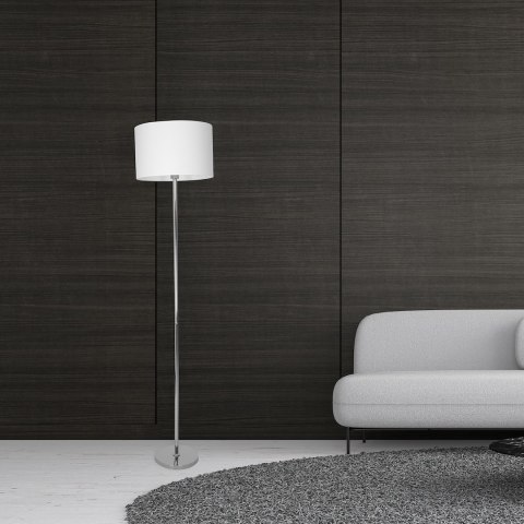 Lampa stojąca Casino 1xE27 Biały / Chrom