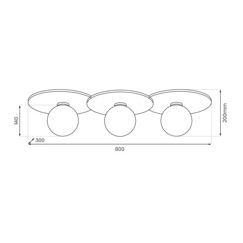 Lampa sufitowa Carter 3xE14 Biały + Natural