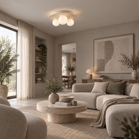 Lampa sufitowa Carter 3xE14 Biały
