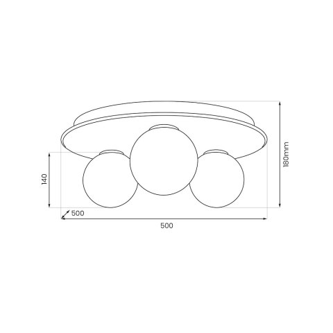Lampa sufitowa Carter 3xE14 Natural