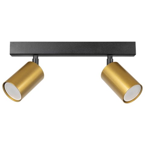 Lampa sufitowa Hudson 2xGU10 Czarno-Złoty
