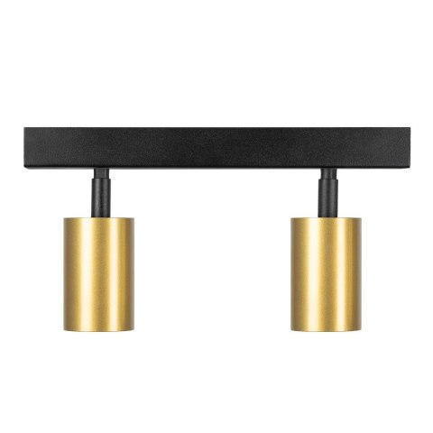 Lampa sufitowa Hudson 2xGU10 Czarno-Złoty