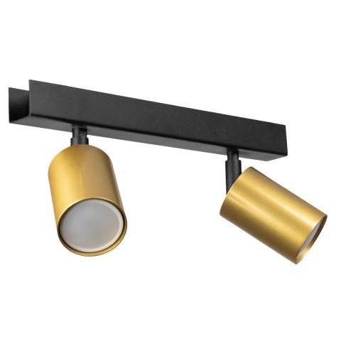 Lampa sufitowa Hudson 2xGU10 Czarno-Złoty