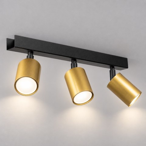 Lampa sufitowa Hudson 3xGU10 Czarno-Złoty