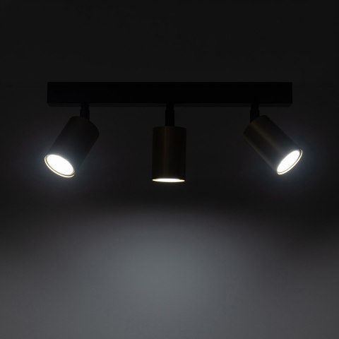 Lampa sufitowa Hudson 3xGU10 Czarno-Złoty