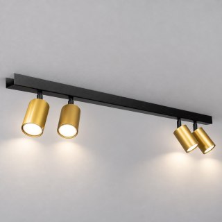 Lampa sufitowa Hudson 4xGU10 Czarno-Złoty