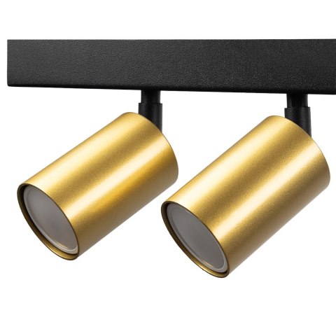 Lampa sufitowa Hudson 4xGU10 Czarno-Złoty