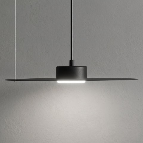 Lampa wisząca PIATTO Czarna 1xGX53 fi 350mm