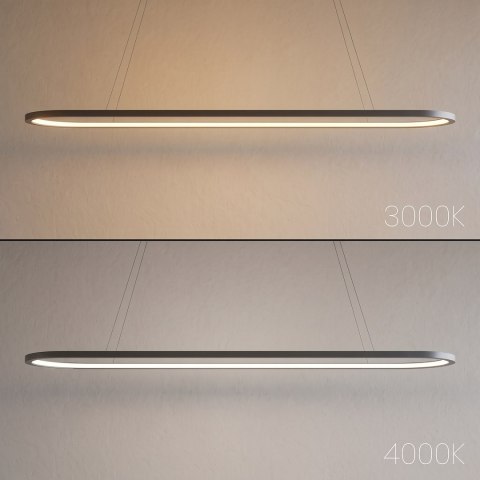 Lampa wisząca Saturno 30W LED CCT Czarny