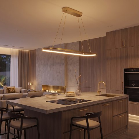 Lampa wisząca Saturno 30W LED CCT Złoty