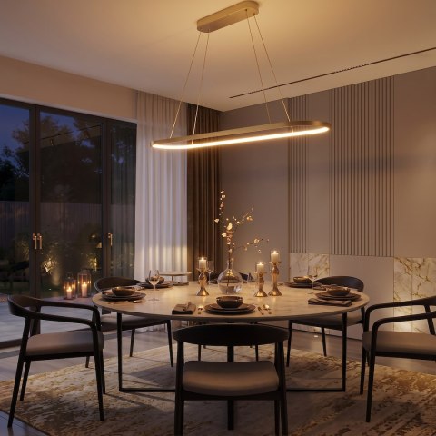 Lampa wisząca Saturno 30W LED CCT Złoty