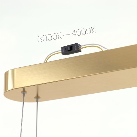 Lampa wisząca Saturno 30W LED CCT Złoty
