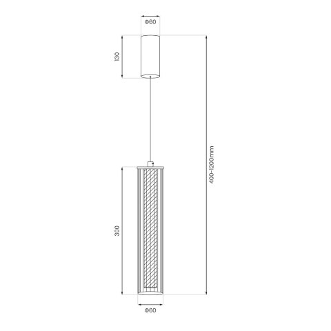 Lampa wisząca Trivia Black 10W LED CCT IP44