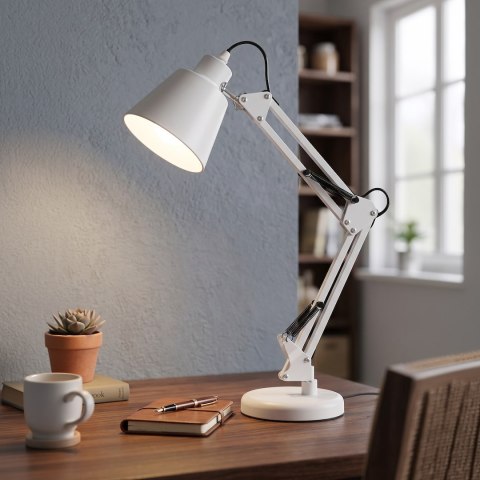 Lampka biurkowa Primus Biały 1xE27