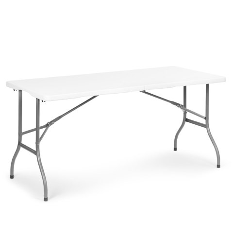 Stół ogrodowy cateringowy 153x70 cm składany w walizkę biały MultiGarden