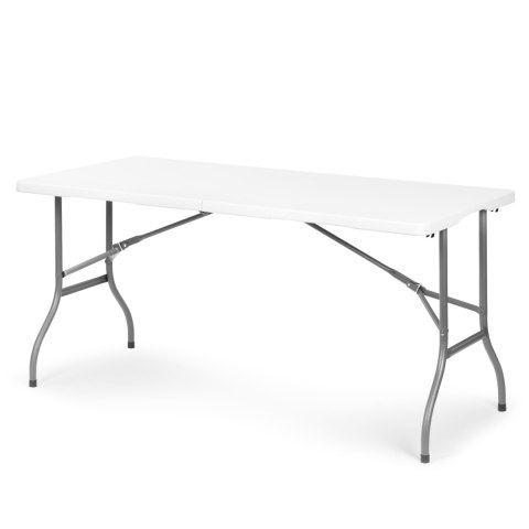 Stół ogrodowy cateringowy 153x70 cm składany w walizkę biały MultiGarden