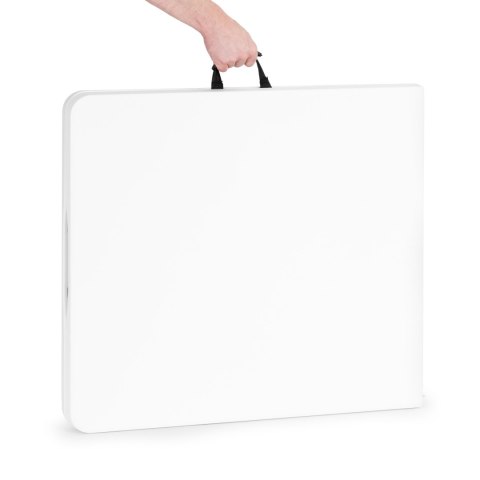 Stół ogrodowy cateringowy 153x70 cm składany w walizkę biały MultiGarden