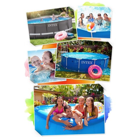Basen ogrodowy stelażowy 300 x 200 x 75 cm 15w1 INTEX 28272 + maszynka do baniek GRATIS