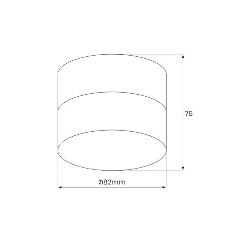 Downlight Dino 1xGx53 IP44 Czarny