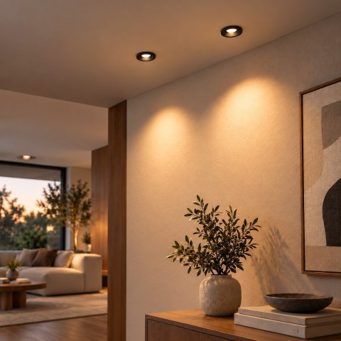 Downlight Nel Podtynk 1xGU10 IP54 Czarny