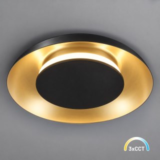 Lampa sufitowa Piattino 15W LED CCT Czarno-złoty