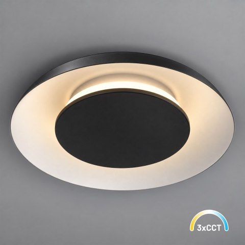 Lampa sufitowa Piattino 15W LED CCT Czarny