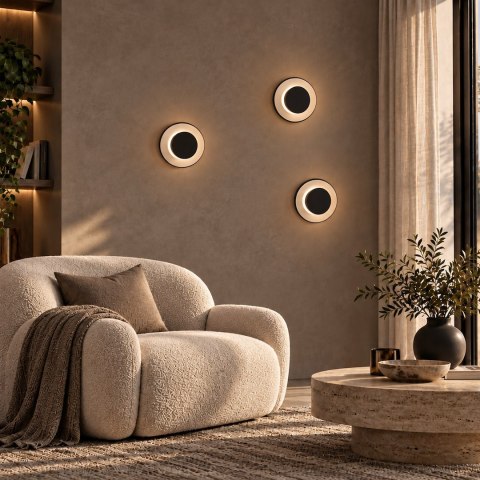 Lampa sufitowa Piattino 15W LED CCT Czarny