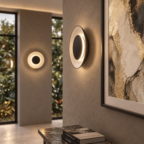 Lampa sufitowa Piattino 15W LED CCT Czarny