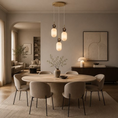 Lampa wisząca Crema (koło) 3xE14