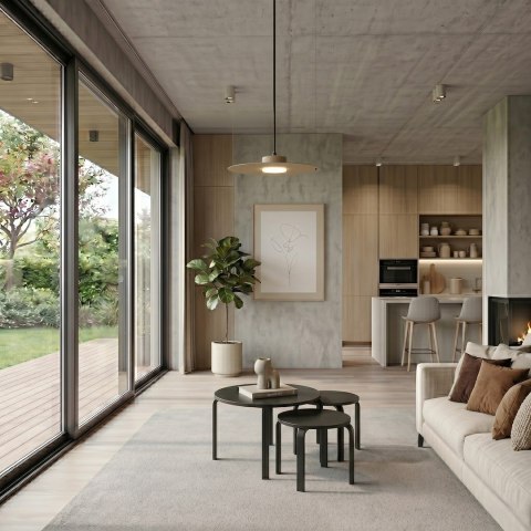 Lampa wisząca PIATTO Taupe 1xGX53 fi 350mm