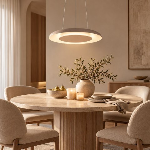 Lampa wisząca Piattino 30W LED CCT Beżowy
