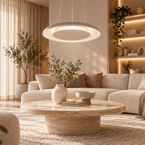Lampa wisząca Piattino 30W LED CCT Beżowy