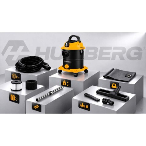 Odkurzacz przemysłowy 20 l 3600 W uniwersalny na mokro i sucho HM-407