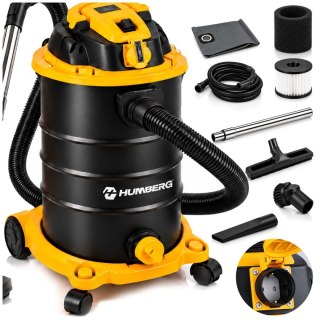 Odkurzacz przemysłowy 30 l 3600 W uniwersalny na mokro i sucho Humberg HM-408