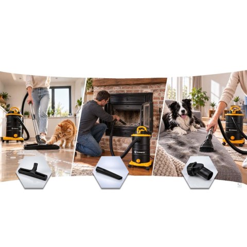 Odkurzacz przemysłowy 30 l 3600 W uniwersalny na mokro i sucho Humberg HM-408