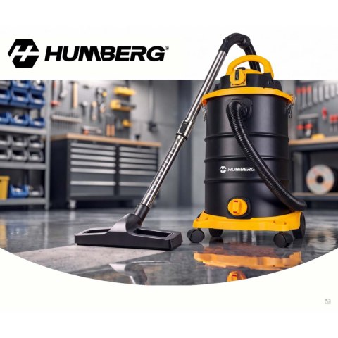 Odkurzacz przemysłowy 30 l 3600 W uniwersalny na mokro i sucho Humberg HM-408